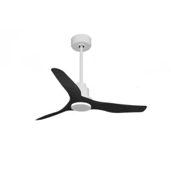 Tenerife de KlassFan - Super destratificateur et ventilateur DC 127 cm Blanc pales graphite sans Lumière 25 à 35 m²