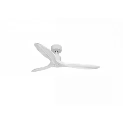 Tenerife de KlassFan - Super destratificateur et ventilateur DC 132 cm Blanc pales bois blanc sans Lumière idéal 25 à 40 m²