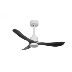 Tenerife de KlassFan-Super destratificateur et ventilateur DC 132 cm Blanc pales graphites Lumière dimmable 25 à 35 m²