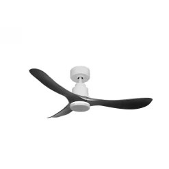 Tenerife de KlassFan-Super destratificateur et ventilateur DC 132 cm Blanc pales graphites Lumière dimmable 25 à 35 m²