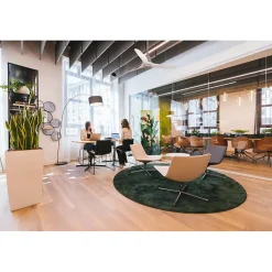 Tenerife de KlassFan-Super destratificateur et ventilateur DC 127 cm Chrome pales blanches Lumière dimmable 25 à 35 m²