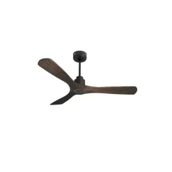 Tenerife Ring - Super destratificateur et ventilateur DC 132 cm Gris basalte pales bois sombre sans Lumière 25 à 35 m²