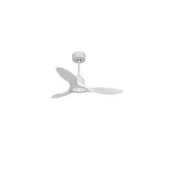 Tenerife Ring - Super destratificateur et ventilateur DC 106 cm blanc pales bois blanc idéal 10 à 20 m²