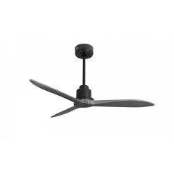 Tenerife Ring - Super destratificateur et ventilateur DC 132 cm Gris basalte pales bois gris sans Lumière 25 à 35 m²