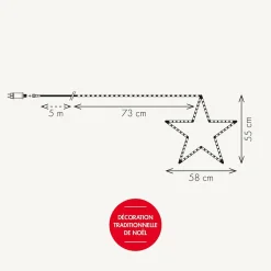 Étoile pearl star lumineuse - Chromex