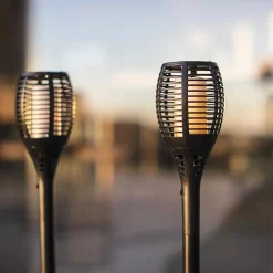 Torche solaire LED Maity sun IP44 100lm blanc chaud H.80 x l.12 cm