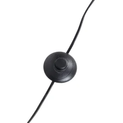 Trépied noir avec abat-jour en lin noir 45 cm - Tripod Classic