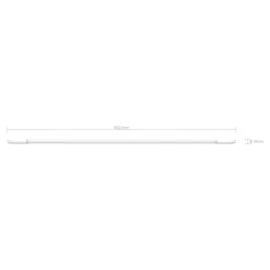 Tube LED T5 L.86.3cm 1500lm 10W blanc chaud Jacobsen