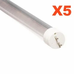 Tube Néon LED 60cm T8 10W (Pack de 5) - Blanc Neutre 4000K - 5500K - SILAMP