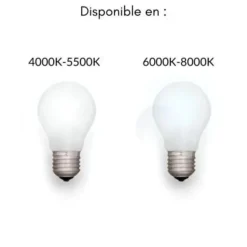 Tube néon LED 60cm T5 9W (Pack de 10) - Blanc Chaud 2300K - 3500K - SILAMP