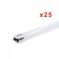 Tube Néon LED T8 60cm 9W Haut rendement (Pack de 25) - Blanc Froid 6000K - 8000K - SILAMP