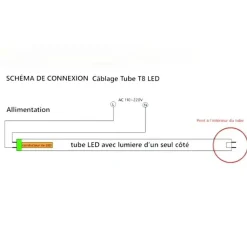 Tube Néon LED T8 60cm 9W Haut rendement (Pack de 25) - Blanc Neutre 4000K - 5500K - SILAMP