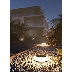 Twist - Lampe solaire d'extérieur LED 1W avec piquet 2700 K/RGB, IP54, angle 180, classe III, ABS noir - Beneito Faure