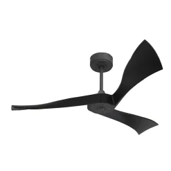 Twist , Ventilateur déstratificateur d'air, pales bois laquées noires 132 Cm, moteur noir sans lumière