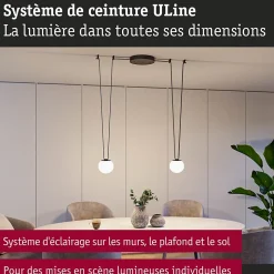 ULine Accessoires Support de sangle droit Kit de 2 Noir