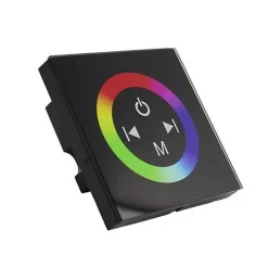 Variateur LED RGB Tactile Noir 12V/24V - SILAMP