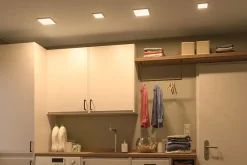 VariFit Panneau encastré LED Areo IP44 carré 175x175mm 13W 1200lm 4000K Blanc