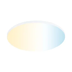 VariFit Panneau encastré LED Smart Home Zigbee 3.0 Veluna Edge IP44 rond 200mm 18W 1400lm Tunable White Blanc gradable