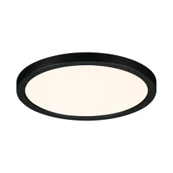 VariFit Panneau encastré LED Areo IP44 rond 175mm 13W 1300lm 3000K Noir