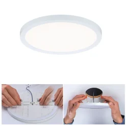 VariFit Panneau encastré LED Areo IP44 rond 175mm 13W 1200lm 4000K Blanc