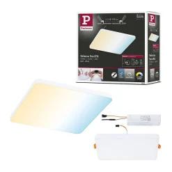 VariFit Panneau encastré LED Smart Home Zigbee 3.0 Veluna Edge IP44 carré 160x160mm 15,5W 1000lm Tunable White Blanc gradable