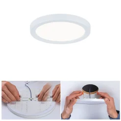 VariFit Panneau encastré LED Areo IP44 rond 118mm 6,5W 500lm 4000K Blanc