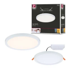 VariFit Panneau encastré LED Areo IP44 rond 175mm 13W 1200lm 3000K Blanc