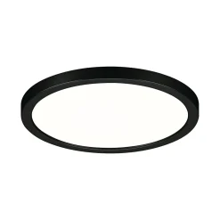 VariFit Panneau encastré LED Areo IP44 rond 175mm 13W 1300lm 4000K Noir