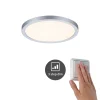VariFit Panneau encastré LED 3-Step-Dim Areo IP44 rond 175mm 13W 1200lm 3000K Chrome mat gradable