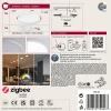 VariFit Panneau encastré LED Smart Home Zigbee 3.0 Veluna Edge IP44 rond 160mm 15,5W 1000lm Tunable White Blanc gradable