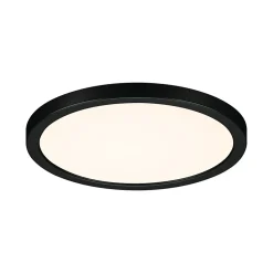 VariFit Panneau encastré LED 3-Step-Dim Areo IP44 rond 175mm 13W 1300lm 3000K Noir gradable