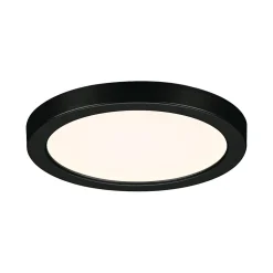 VariFit Panneau encastré LED Areo IP44 rond 118mm 6,5W 550lm 3000K Noir