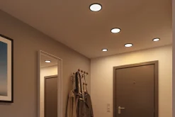 VariFit Panneau encastré LED Areo IP44 rond 118mm 6,5W 550lm 3000K Noir