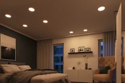 VariFit Panneau encastré LED Smart Home Zigbee 3.0 Areo IP44 rond 175mm 13W 1200lm Tunable White Chrome mat gradable