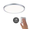 VariFit Panneau encastré LED 3-Step-Dim Areo IP44 rond 230mm 16W 1400lm 4000K Chrome mat gradable