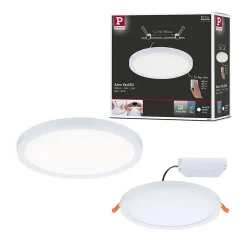 VariFit Panneau encastré LED 3-Step-Dim Areo IP44 rond 175mm 13W 1200lm 4000K Blanc gradable