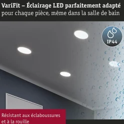 VariFit Panneau encastré LED Smart Home Zigbee 3.0 Areo IP44 rond 230mm 16W 1400lm Tunable White Blanc gradable