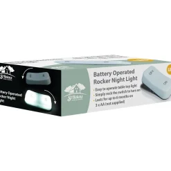 Veilleuse à bascule à piles - St Helens Home and Garden GH168 - Coloris Blanc - enfants et les personnes âgées