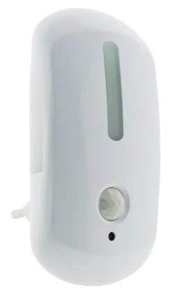 Veilleuse 2 en 1 crépusculaire à détection LED intégrée blanc neutre IP20 0,6W l.2,3xH.11,5cm Otio