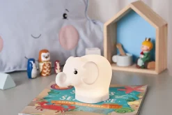 Veilleuse Akku Elephant 165x115mm RGBW+ Blanc Silicone