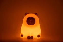 Veilleuse cochon LED integrée RGB 0.5W IP20 H.11,6cm, Seynave Capybara