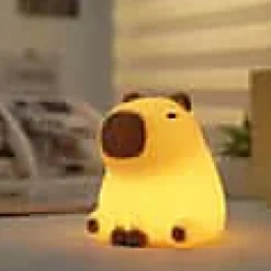 Veilleuse cochon LED integrée RGB 0.5W IP20 H.11,6cm, Seynave Capybara