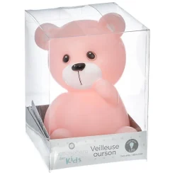 Veilleuse enfant Ourson - H14 cm - Bleu- Atmosphera
