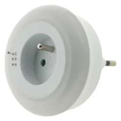 Veilleuse gigogne LED intégrée blanc neutre IP20 0,5W ⌀6.5xP.3,5cm Otio