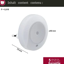 Veilleuse Horby Sound Sensor rond 3000K 45lm