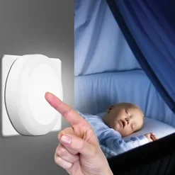 Veilleuse LED - LED TOUCH - Blanc - Interrupteur Tactile - Éclairage Doux - Design Compact
