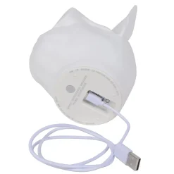 Veilleuse LED Bulldog 1W IP20 l.12 x H.13,5 cm RGB tactile USB Corep blanc