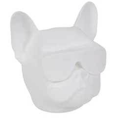 Veilleuse LED Bulldog 1W IP20 l.12 x H.13,5 cm RGB tactile USB Corep blanc