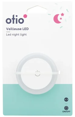 Veilleuse LED intégrée blanc neutre IP20 1W Ø6 x P.2,5 cm Otio