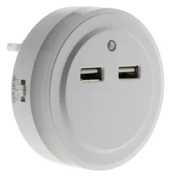 Veilleuse LED Otio IP20 1W blanc neutre l.13 x H.20 x P.7 cm